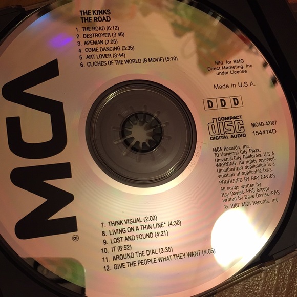 The kinks live cd 1987 - Picture 3 of 3